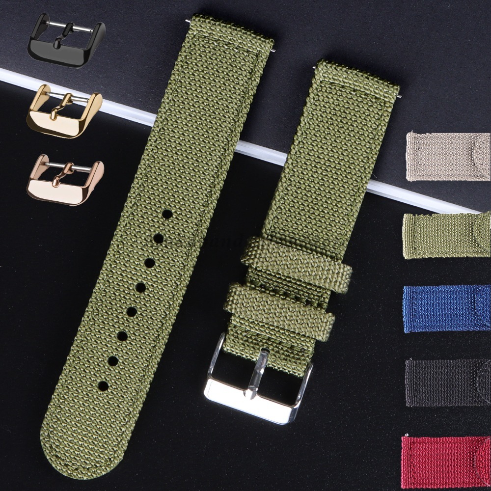 Nato Strap Nylon - 18 20 22 24mm Nylon Canvas