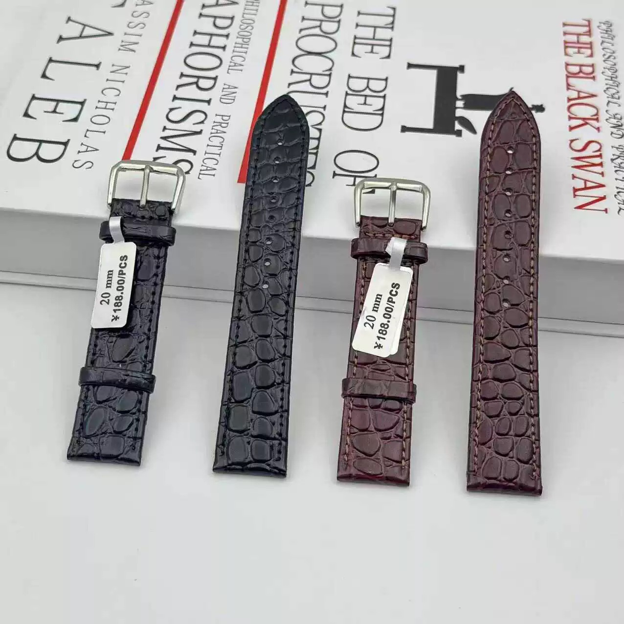 Suede Strap Watch - Thin Genuine Leather Watch Belt Strap