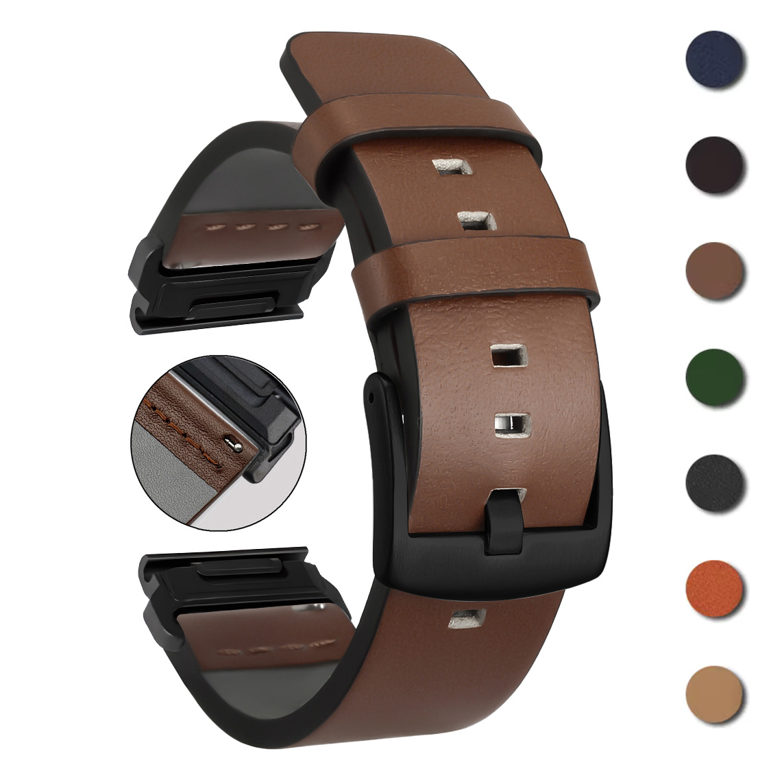 Silicone Watch Band 22Mm - 26mm 22mm Quick Fit Strap For