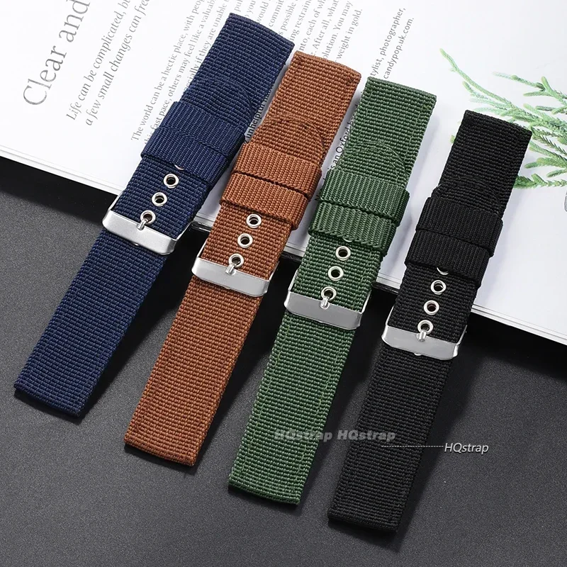 Nylon Watch Strap Brown Green  - огляд і ціна Nato Strap Nylon