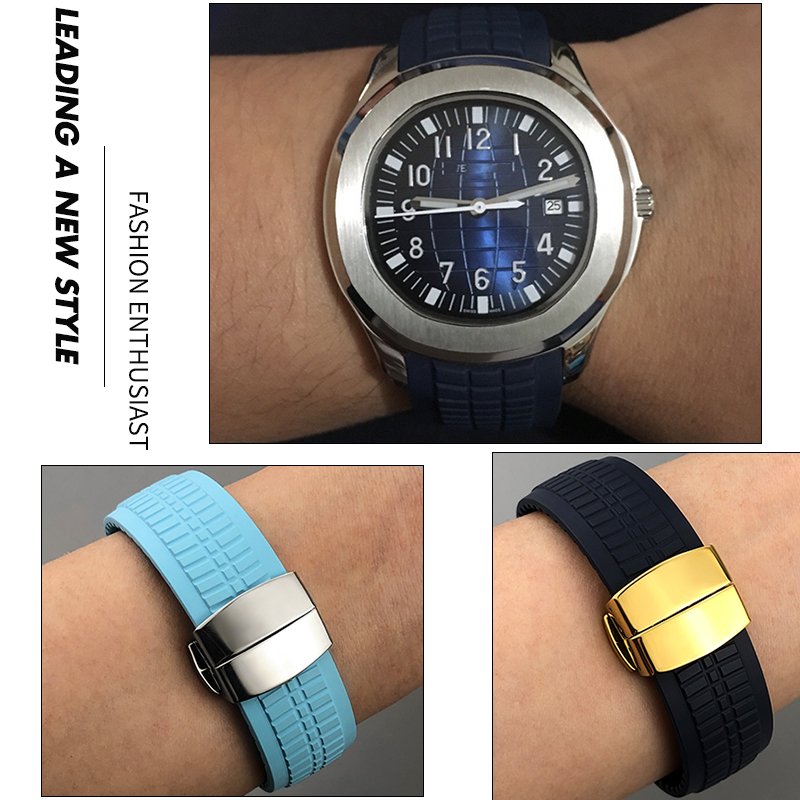 22mm Metal Pins Curved End Flu - огляд і ціна Patek Philippe Watch Aquanaut