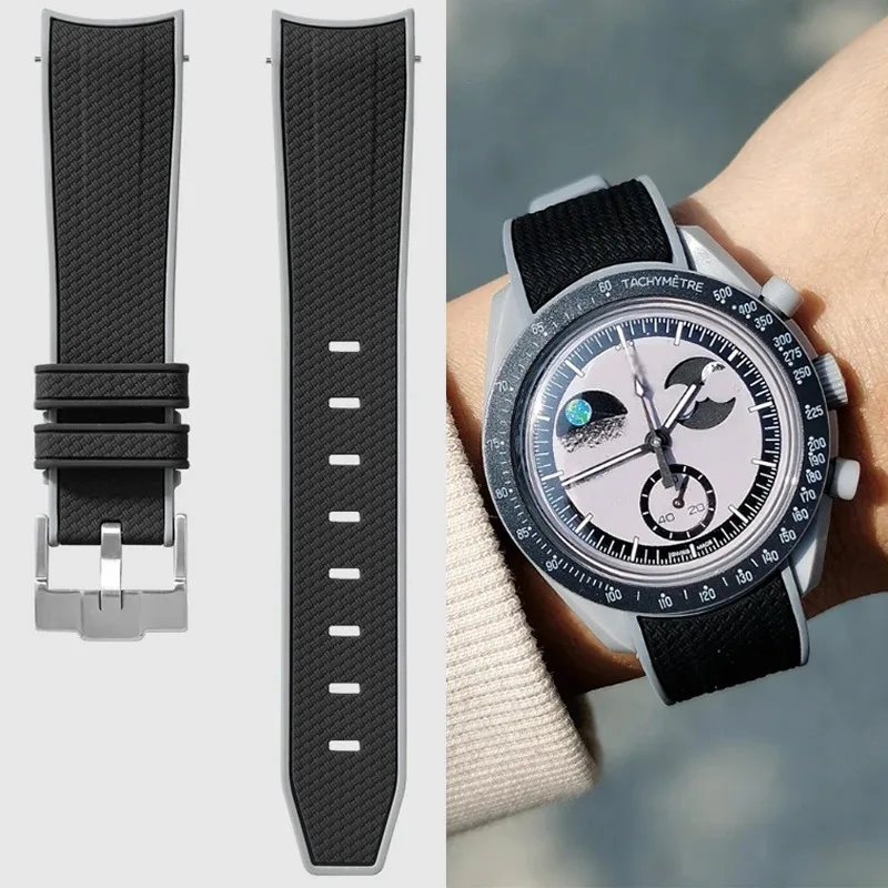 Curved End Strap for Omega X S - огляд і ціна Omega Watch Speedmaster