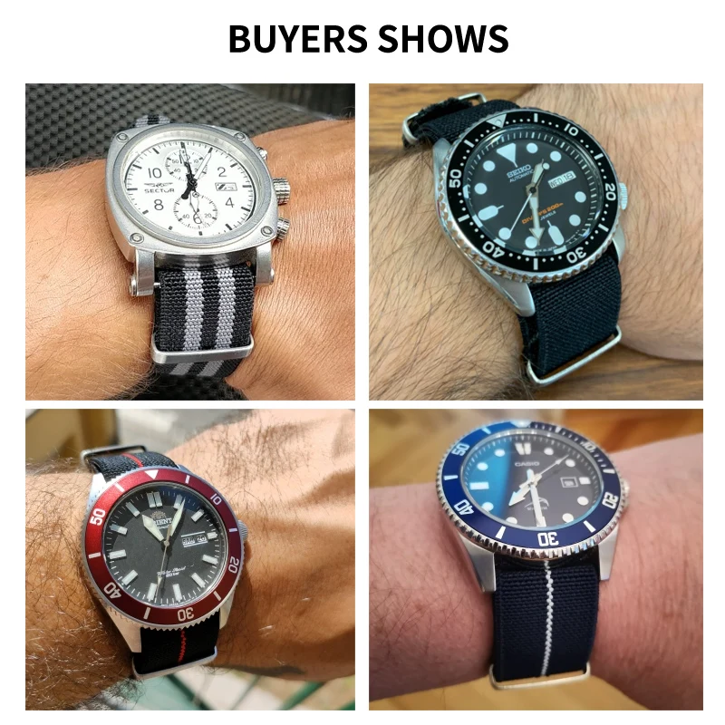 Nylon Soft Waterproof Watchban - огляд і ціна Nato Strap Nylon