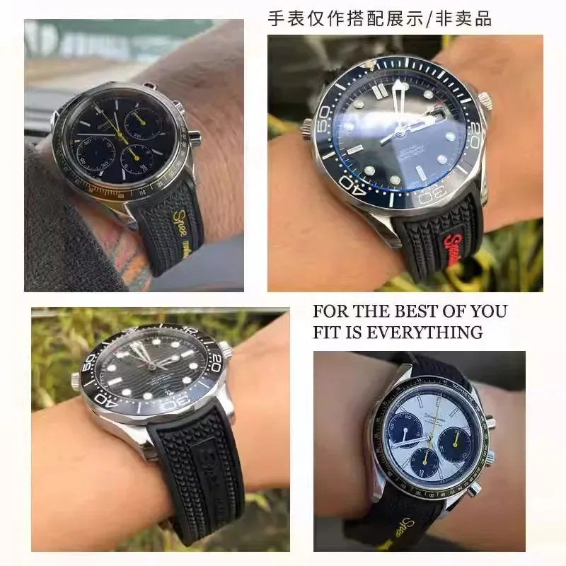 New-Rubber Silicone Watchband  - огляд і ціна Omega Watch Speedmaster
