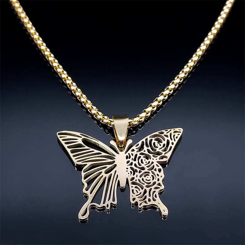 Aesthetic Butterfly Rose Flowe - огляд і ціна Butterfly Clasp Deployant