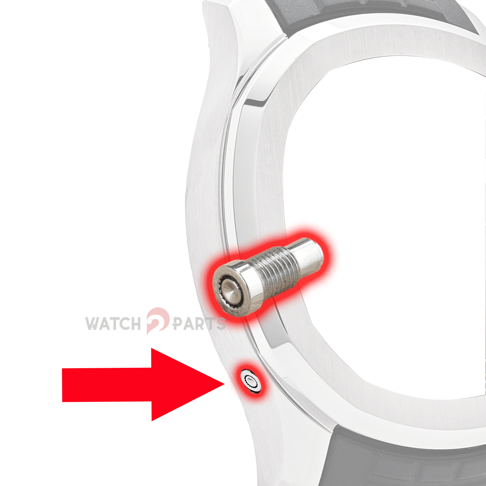 Time Set Screw Invisible Butto - огляд і ціна Patek Philippe Watch Aquanaut