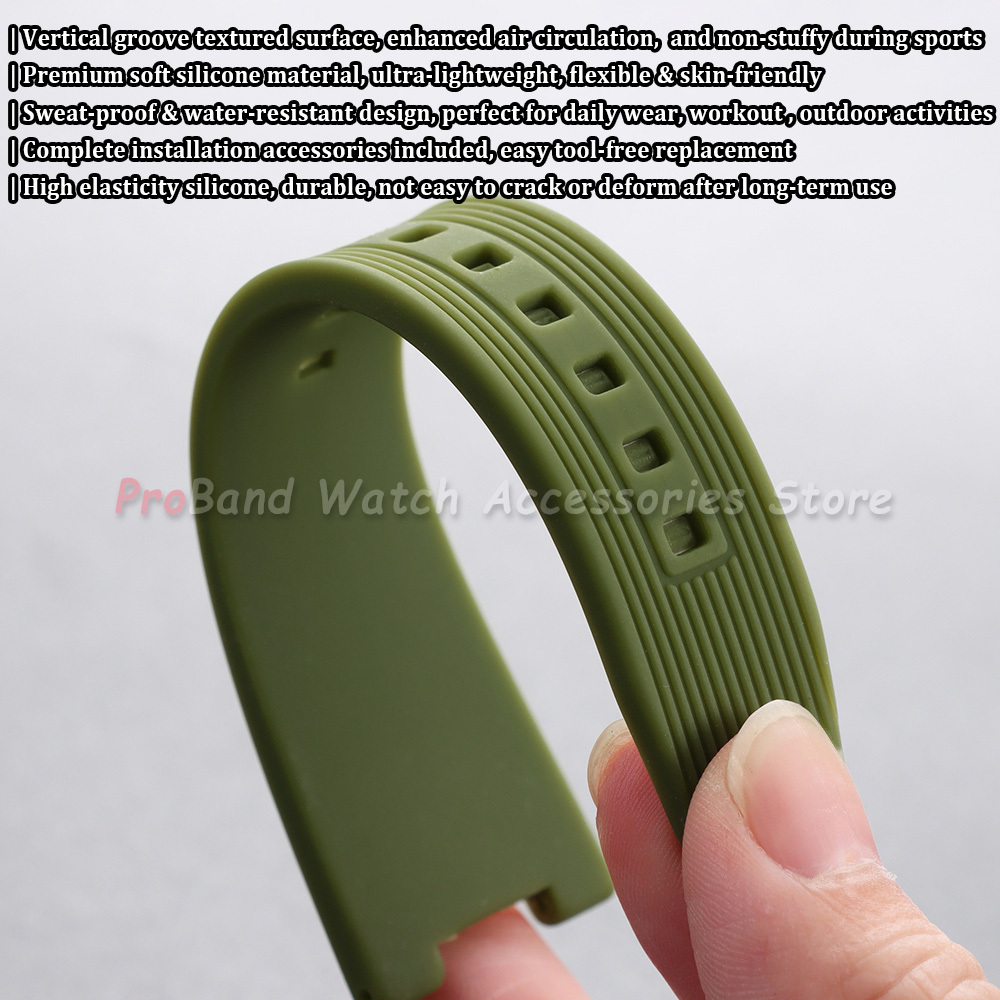 25*12mm Silicone Watch Strap f - огляд і ціна Patek Philippe Watch Nautilus